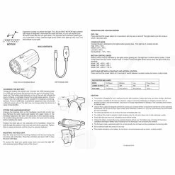 Eclairage Avant LifeLine Pavo Motion (900 Lumens) 13 Eclairage Avant LifeLine Pavo Motion (900 Lumens) -VÉLOS DE ROUTE SOLDES LLPAVO900MC Front light instructions20V2 2