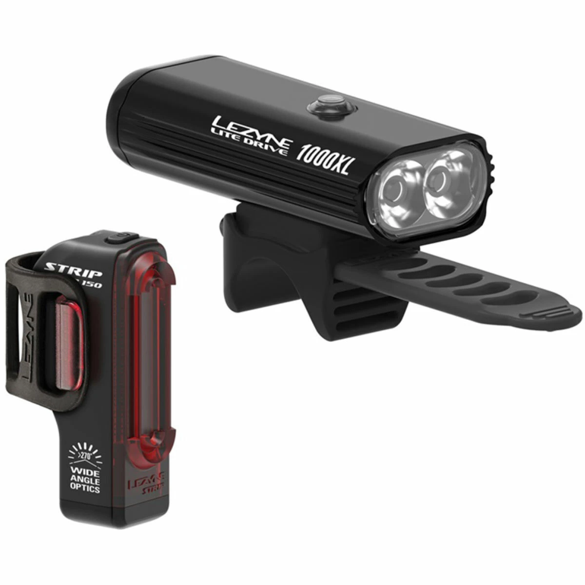 Lezyne Lite Drive 1000XL / Strip Pro Light Pair 3 Lezyne Lite Drive 1000XL / Strip Pro Light Pair