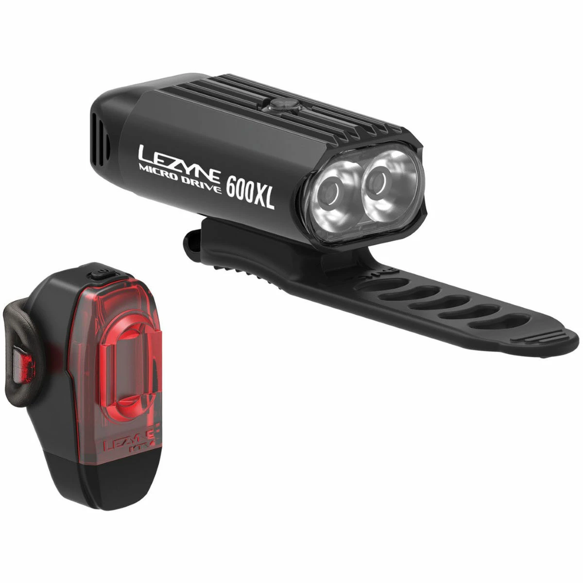 Kit D'éclairage Lezyne Micro Drive 600XL / KTV 3 Kit D'éclairage Lezyne Micro Drive 600XL / KTV