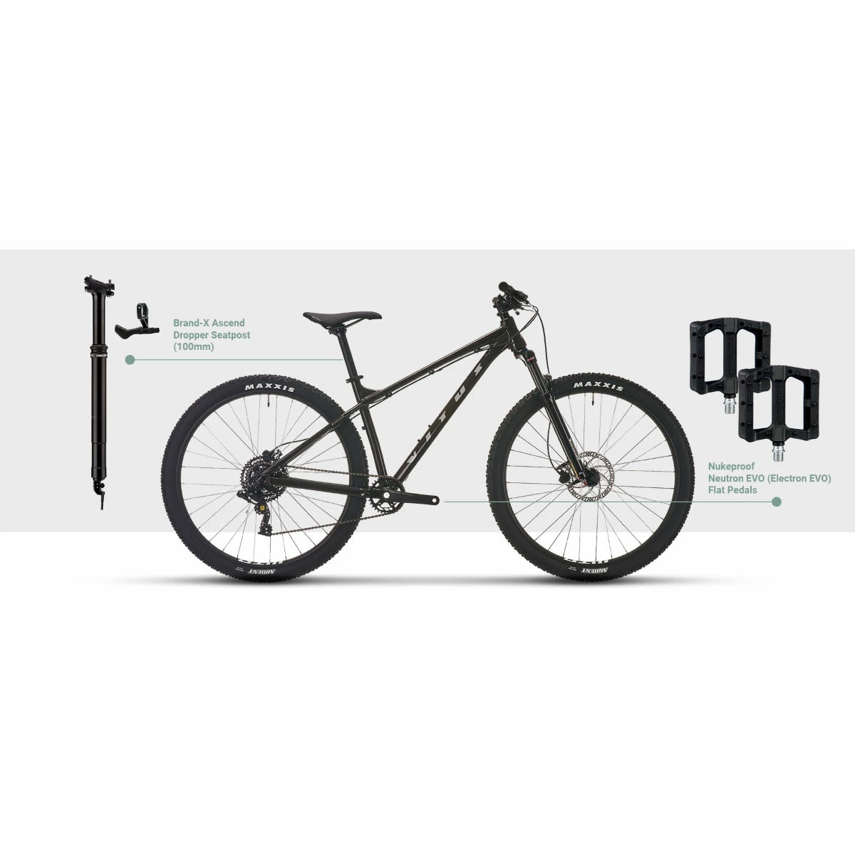 Vitus Nucleus 27 VR Dropper And Pedals Bundle 3 Vitus Nucleus 27 VR Dropper And Pedals Bundle